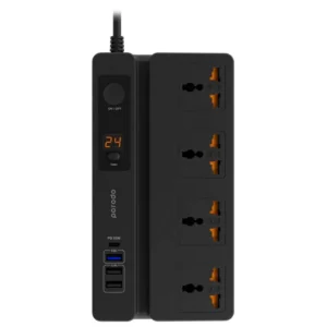 شارژر USB و چهار راهی برق Porodo Multi-Function Socket