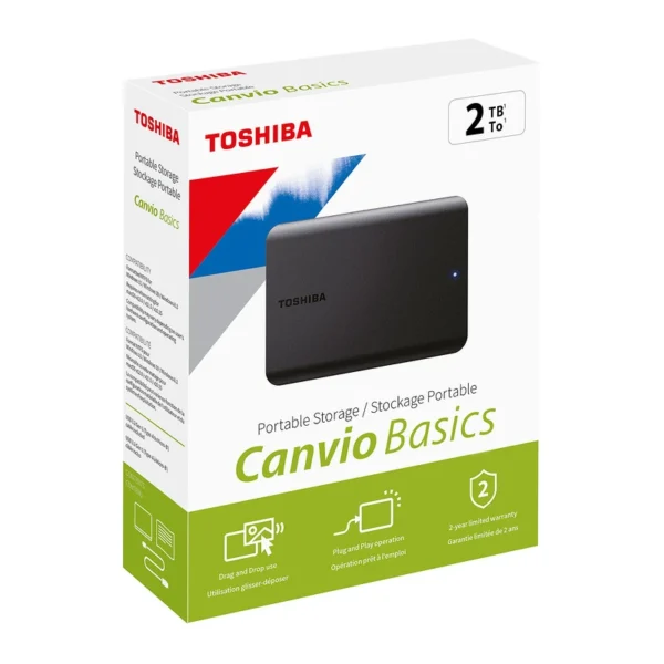 هارد اکسترنال توشیبا مدل Canvio Basics ظرفیت 2 ترابایت