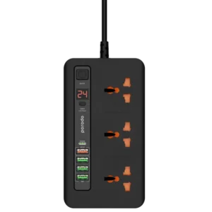 سه راهی برق و شارژر USB پرودو Porodo Multi-Port Power Hub