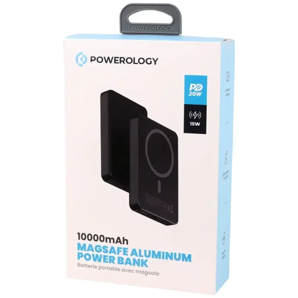 پاوربانک 10000 میلی آمپر پارولوجی (Powerology) مدل MagSafe Aluminum