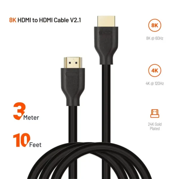 کابل HDMI پرودو 3 متری با کیفیت 8K