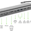 داک و نگهدارنده لپ تاپ USB-C برند یوگرین مدل Multiport Dock