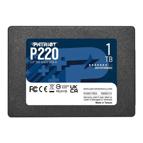 حافظه اس اس دی (SSD) پتریوت ظرفیت 1 ترابایت مدل P220