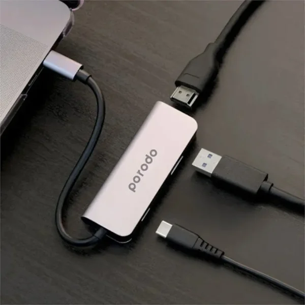 هاب 3 در 1 پرودو USB-C مدل PD-4K31C