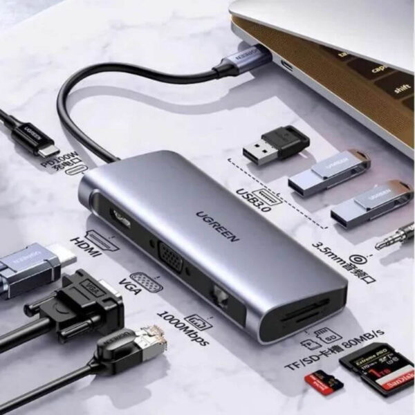 هاب 9 در 1 یوگرین USB-C مدل CM179