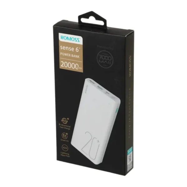 پاوربانک 20000 میلی آمپر روموس مدل Sense 6+ PH80