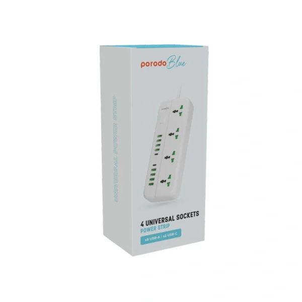 شارژر USB و چند راهی برق پرودو بلو مدل Universal Sockets 4
