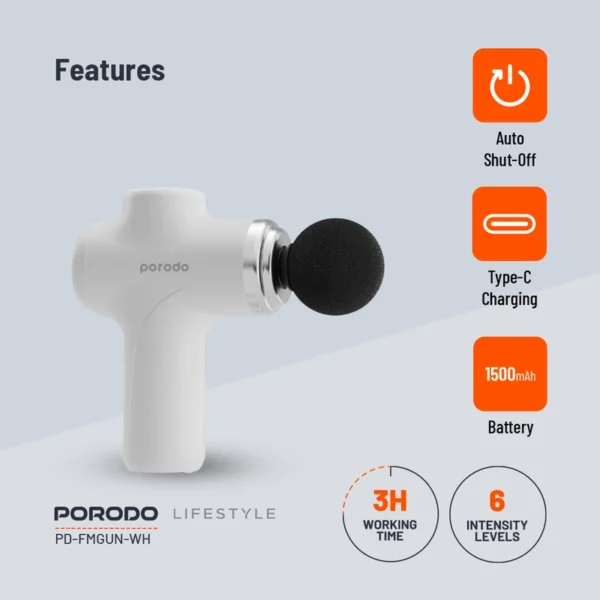 ماساژور برقی پرودو Precision Handheld Massager مدل PD-FMGUN