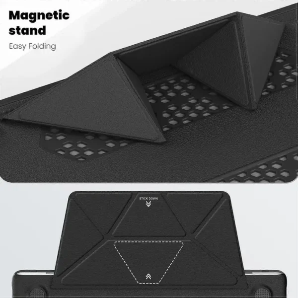 کاور چرم لپ تاپ مدل Slim Leather Case with Foldable Stand مناسب مک بوک پرو 14 اینچ
