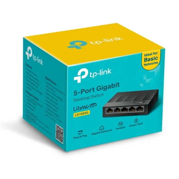سوییچ 5 پورت گیگابیتی و دسکتاپ تی پی-لینک مدل LS1005G - Image 2